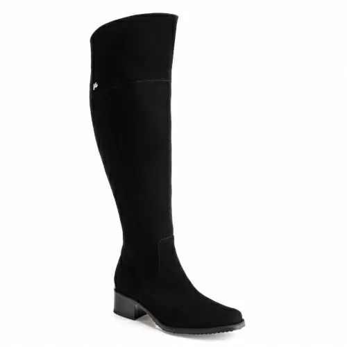 Ботфорты-евро Сатег Черный, 33, 34, 35 фото каталог