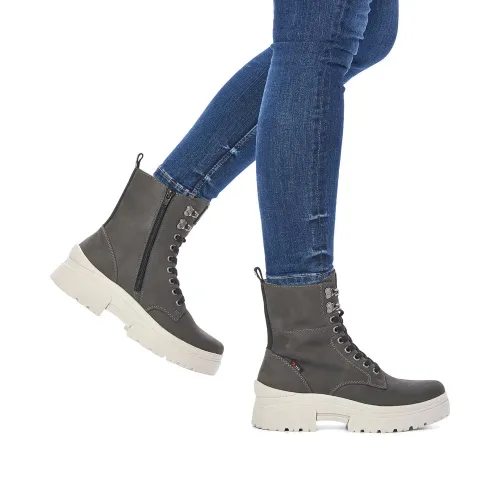 Ботинки RIEKER Серый, 42, 43 фото каталог