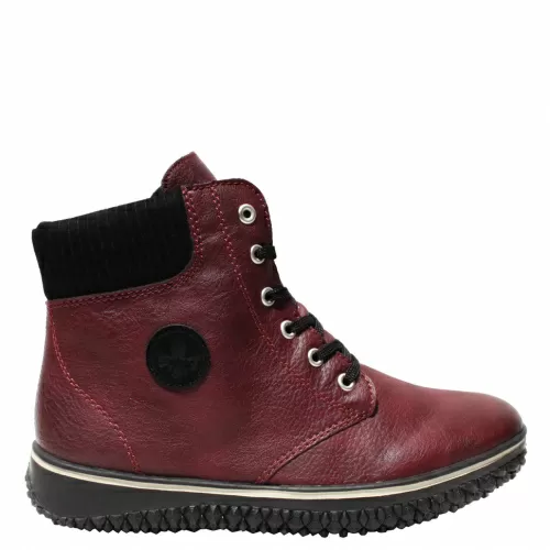 Ботильоны -зима RIEKER Бордовый, 42, 41 фото каталог