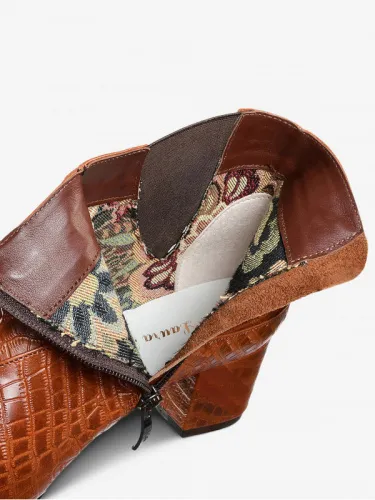 Ботильоны LAURA POTTI Рыжий, 42, 43, 44 фото каталог