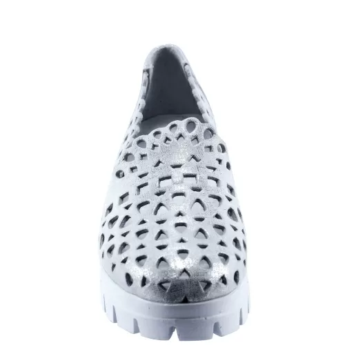 Туфли DAKKEM Серебряный, 34, 35 фото каталог