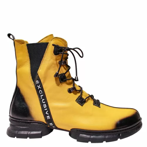 Ботильоны SIZAAMPERO Желтый, 42 фото каталог