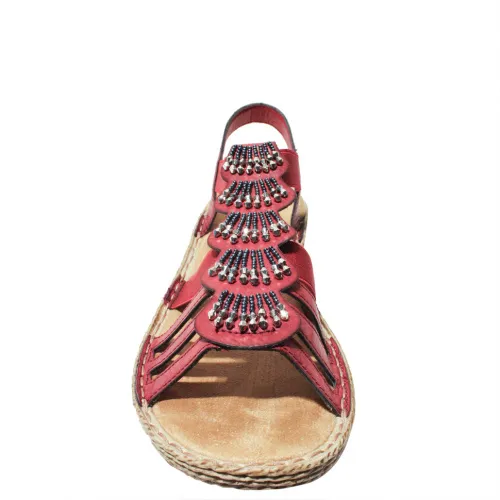 Босоножки RIEKER Бордовый, 41, 42, 43 фото каталог