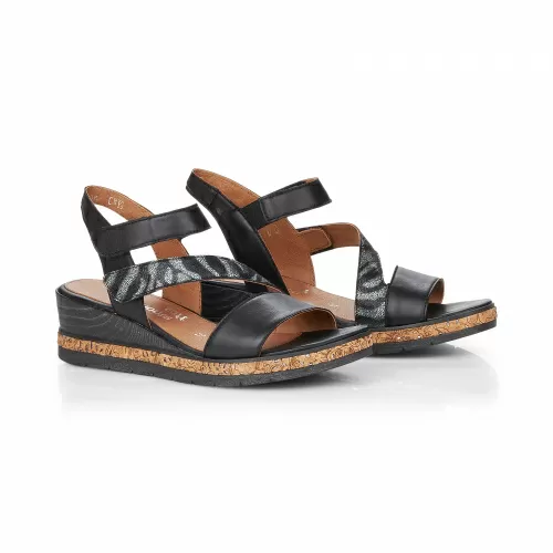 Босоножки  REMONTE DORNDORF Черный, 41, 42, 43, 44, 45 фото каталог