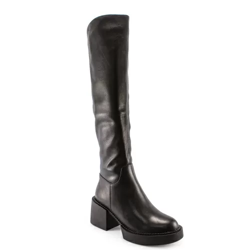 Ботфорты евро-зима SIZAAMPERO Черный, 33, 34, 35 фото каталог