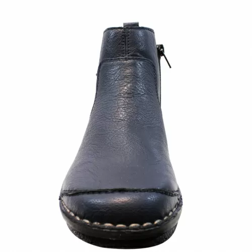 Ботильоны -зима RIEKER Синий, 42, 41 фото каталог