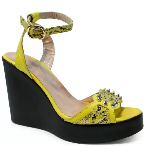 Босоножки SIZAAMPERO Желтый, 33, 34, 35 фото каталог