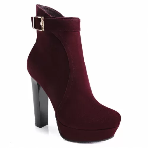 Ботинки Сатег Бордовый, 33, 34, 35, 36, 37, 38 фото каталог