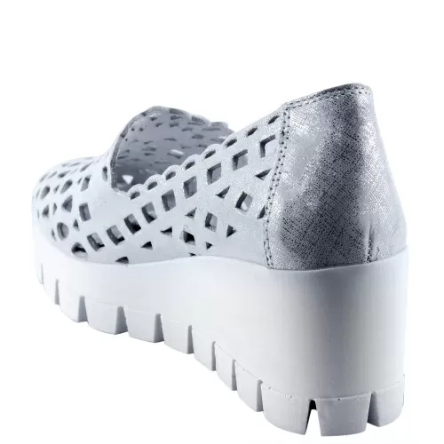 Туфли DAKKEM Серебряный, 34, 35 фото каталог