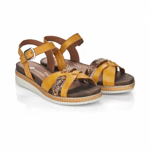 Босоножки  REMONTE  Желтый, 41, 42, 43, 44, 45 фото каталог