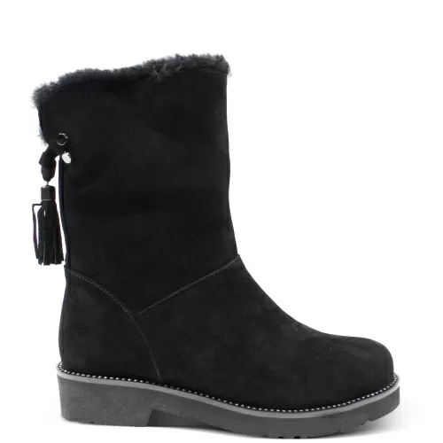 Ботильоны-зима SIZAAMPERO Черный, 35, 34, 33 фото каталог