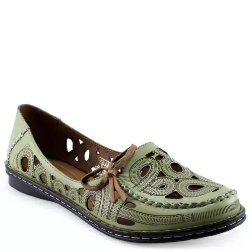 Балетки DAKKEM Зеленый, 42 фото каталог