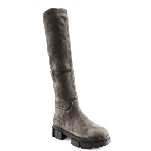 Ботфорты евро-зима SIZAAMPERO Серый, 33, 34, 35 фото каталог