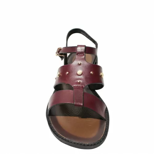 Босоножки SIZAAMPERO Бордовый, 33, 34, 35 фото каталог