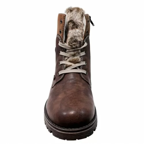 Ботильоны -зима RIEKER Коричневый, 42, 43 фото каталог