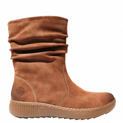 Ботильоны -зима RIEKER Рыжий, 42 фото каталог