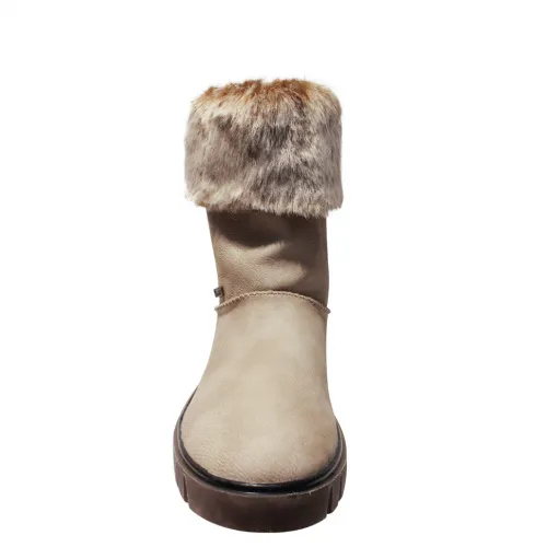 Ботильоны -зима RIEKER Бежевый, 42, 41 фото каталог