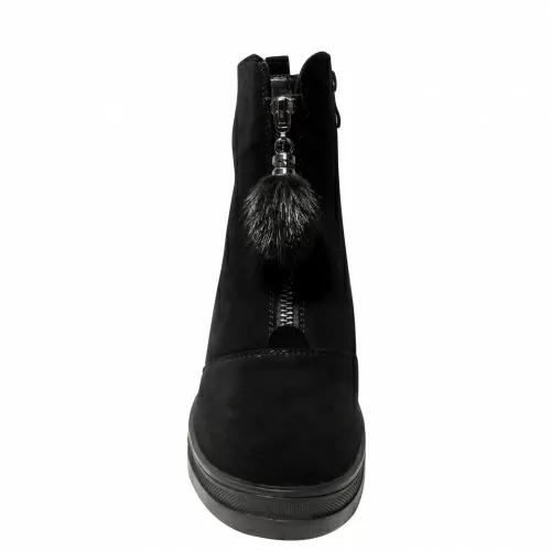 Ботильоны-зима SIZAAMPERO Черный, 33, 34, 35 фото каталог