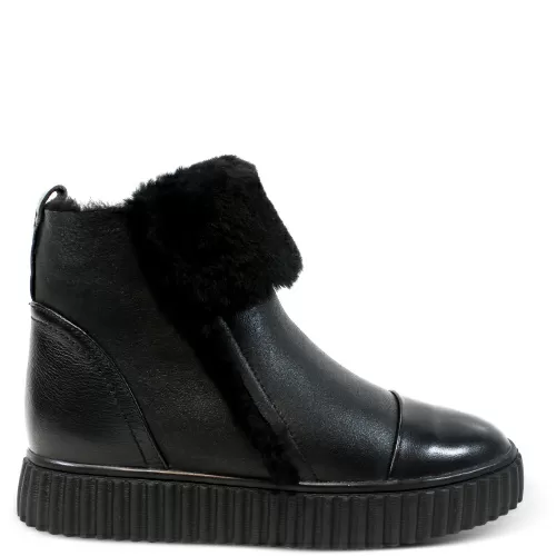 Ботильоны-зима SIZAAMPERO Черный, 34, 33 фото каталог