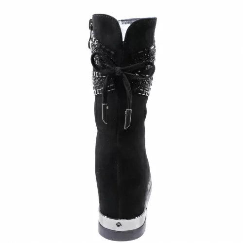 Ботильоны-зима SIZAAMPERO Черный, 35, 34, 33 фото каталог