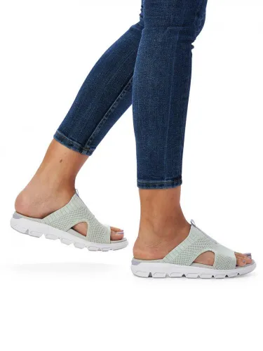 Сабо RIEKER Зеленый, 42, 43 фото каталог