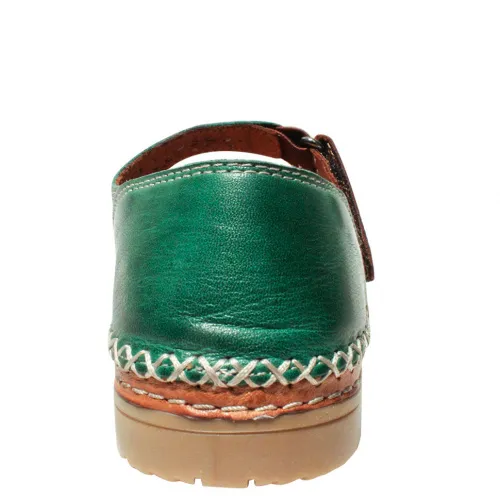 Туфли-лето SIZAAMPERO Зеленый, 34, 35 фото каталог