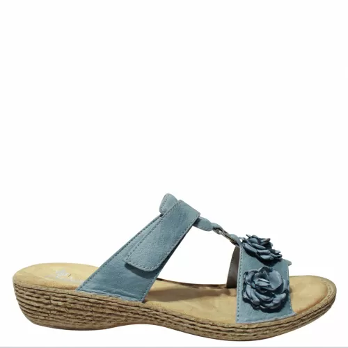 Сабо RIEKER Голубой, 41, 42, 43 фото каталог