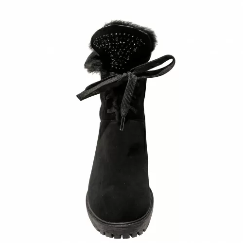 Ботильоны-зима SIZAAMPERO Черный, 33, 34, 35 фото каталог