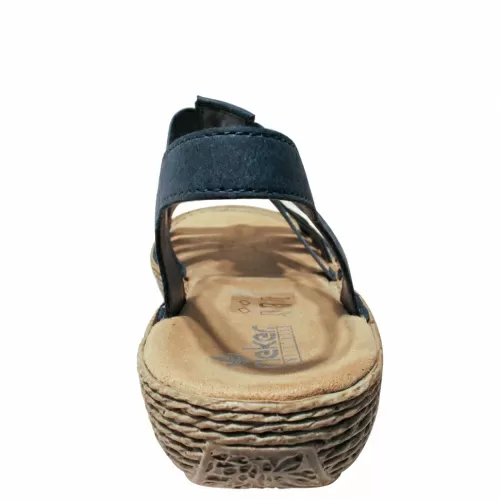 Босоножки RIEKER Синий, 41, 42, 43 фото каталог