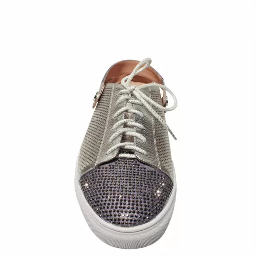 Кеды-лето SIZAAMPERO Серебряный, 42, 43 фото каталог