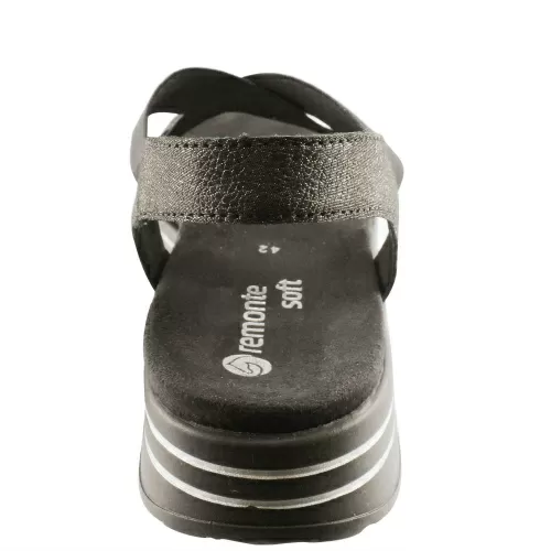 Босоножки  REMONTE DORNDORF Черный, 42, 43, 44, 45 фото каталог