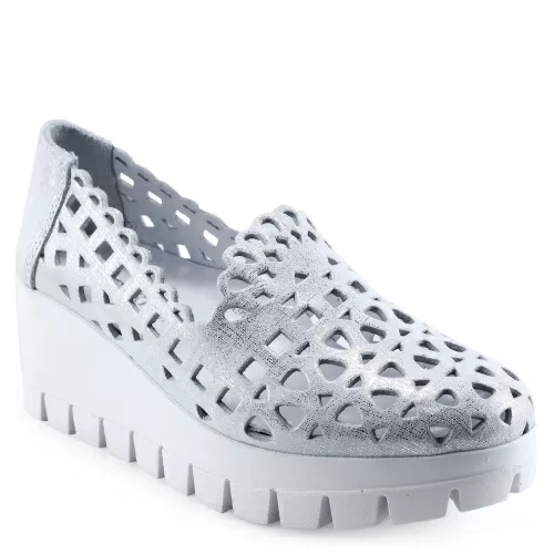 Туфли DAKKEM Серебряный, 34, 35 фото каталог