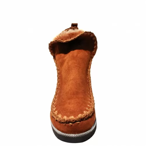 Ботильоны-зима SIZAAMPERO Рыжий, 42, 43 фото каталог