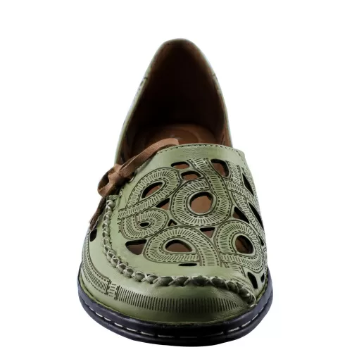 Балетки DAKKEM Зеленый, 42 фото каталог