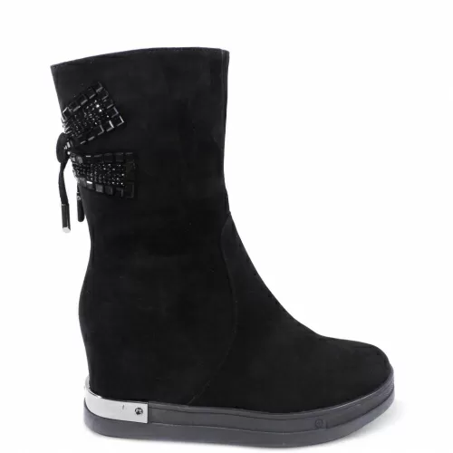 Ботильоны-зима SIZAAMPERO Черный, 35, 34, 33 фото каталог