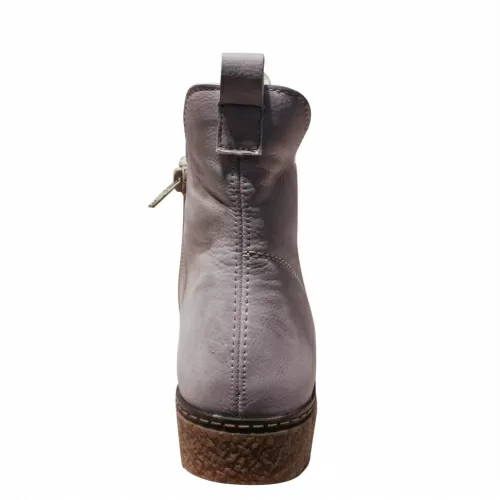 Ботильоны -зима RIEKER Серый, 42 фото каталог