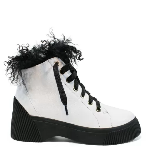 Ботильоны-зима SIZAAMPERO Белый, 35, 34, 33 фото каталог