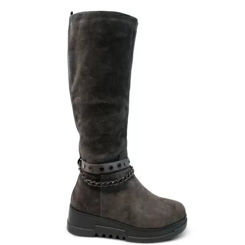 Сапоги-зима SIZAAMPERO Серый, 34, 33 фото каталог