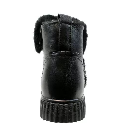 Ботильоны-зима SIZAAMPERO Черный, 34, 33 фото каталог