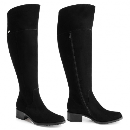 Ботфорты-евро Сатег Черный, 33, 34, 35 фото каталог