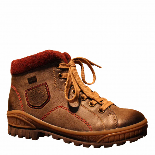 Ботильоны-зима RIEKER Серый, 33, 34, 35 фото каталог