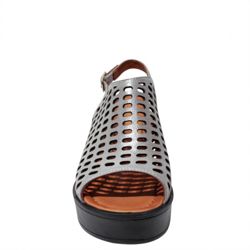 Босоножки SIZAAMPERO Серебряный, 34, 35 фото каталог