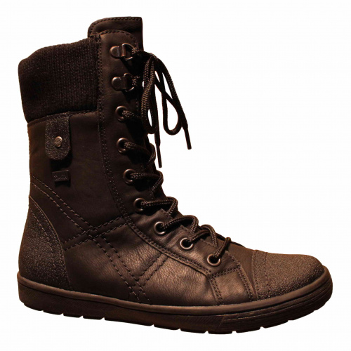 Ботильоны-зима RIEKER Черный, 33, 34, 35 фото каталог