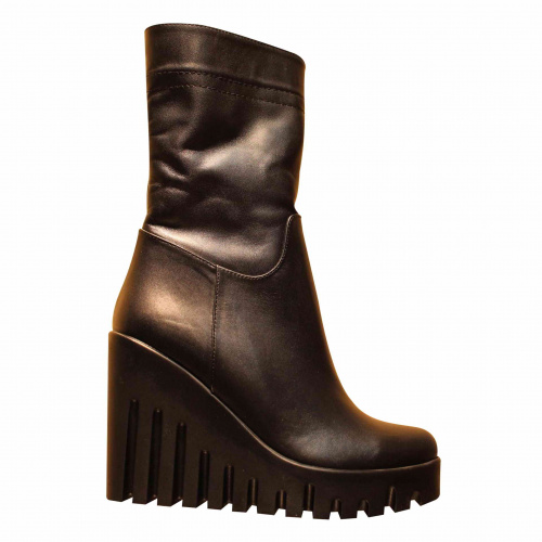 Ботильоны-зима ZIZI  Черный, 34, 35, 36, 37, 38, 39, 40 фото каталог