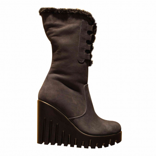 Сапоги-зима ZIZI Синий, 35, 34 фото каталог