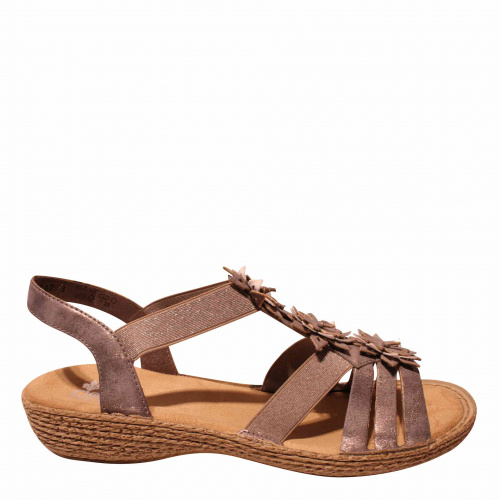 Босоножки RIEKER Серый, 41, 42, 43 фото каталог