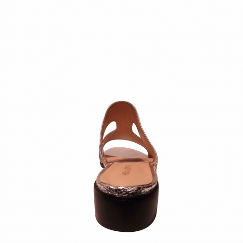 Сабо SIZAAMPERO Серебряный, 41, 42, 43 фото каталог