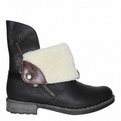 Ботильоны -зима RIEKER Черный, 41, 42, 43 фото каталог