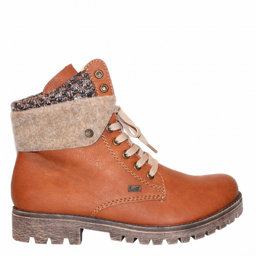 Ботильоны -зима RIEKER Рыжий, 41, 42, 43 фото каталог