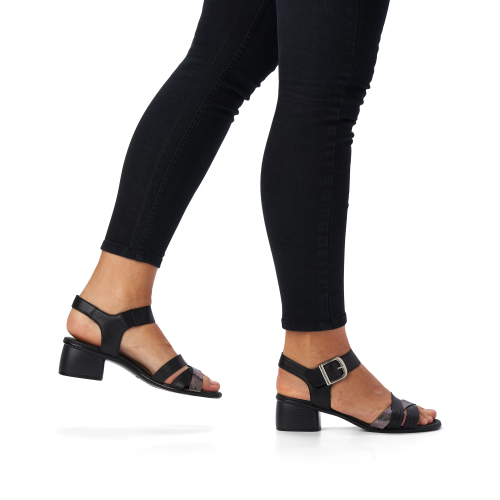 Босоножки  REMONTE  Черный, 42, 43, 44, 45 фото каталог